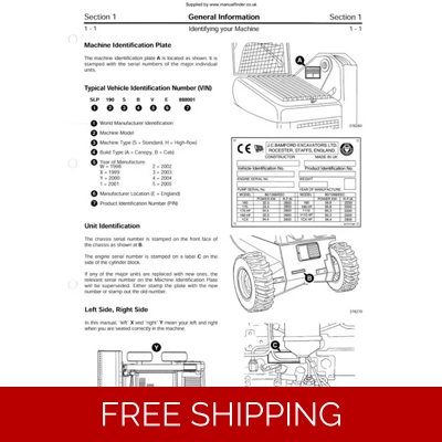 JCB ROBOT 190 110 WORKSHOP MANUAL